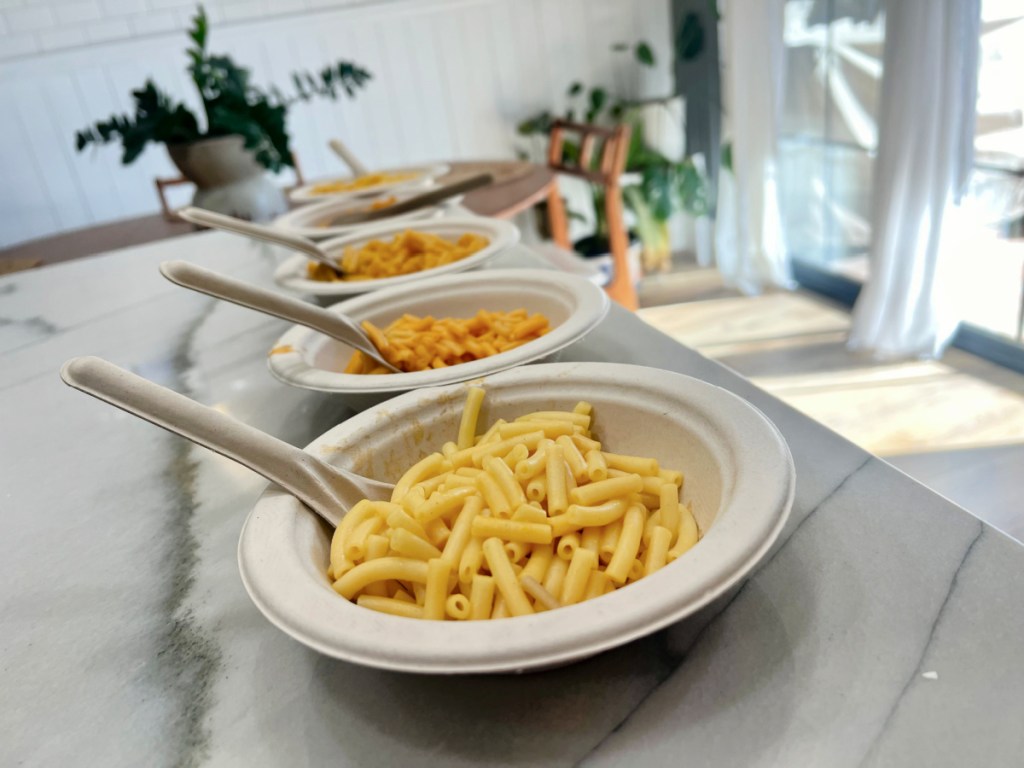 5 bowls of mac and cheese