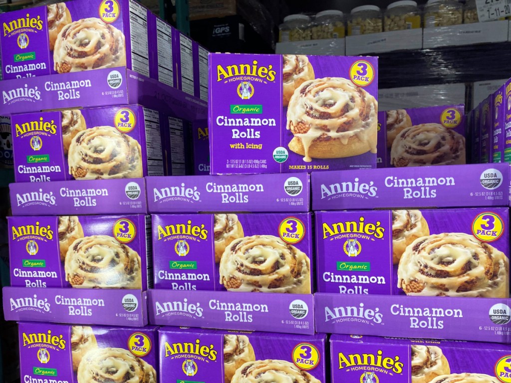 Annie's Organic Cinnamon Rolls Boxes