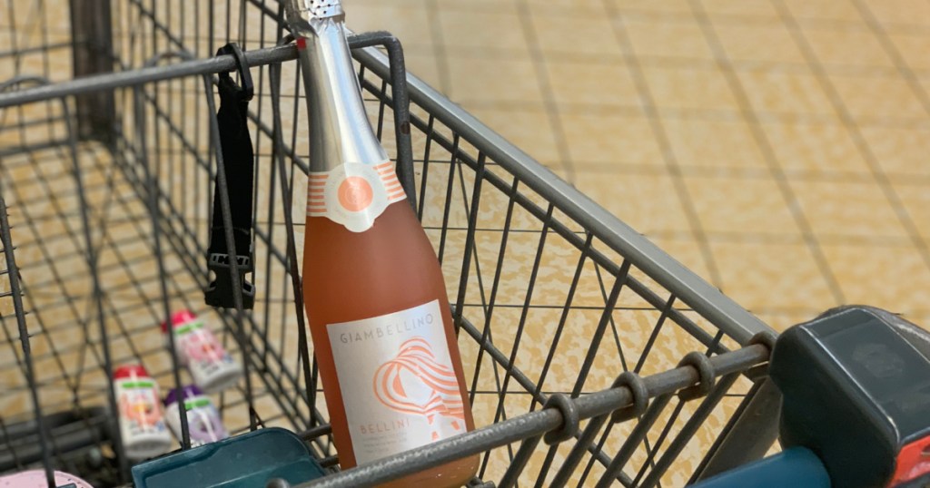 peach bellini at ALDI in cart