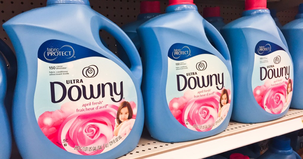 downy fabric softener on shelf at target