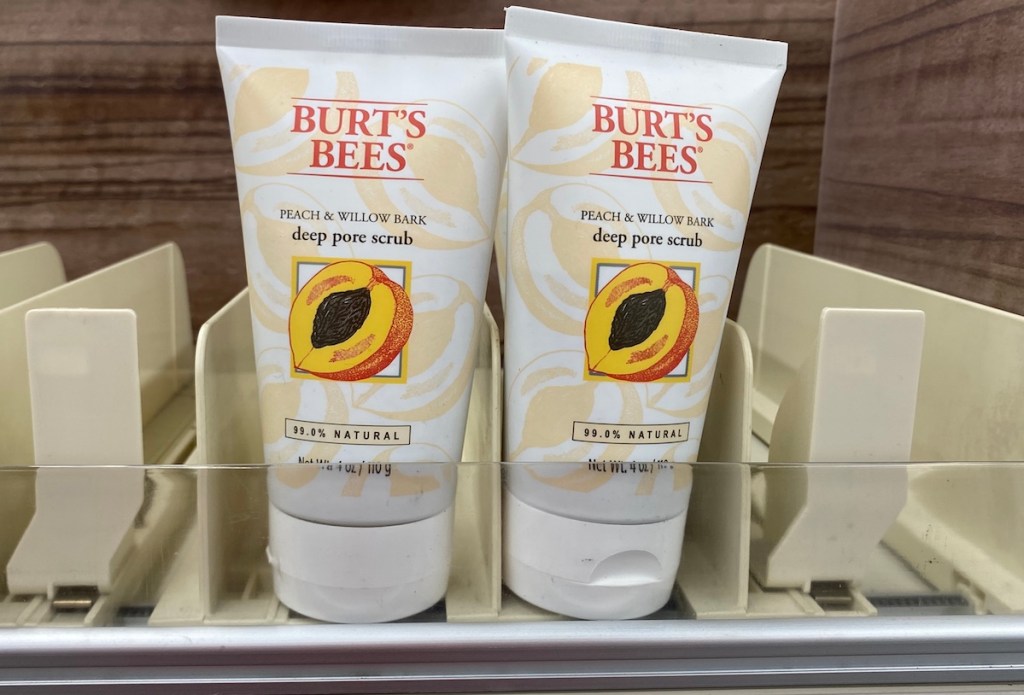 Burt's Bees Scrub on shelf at CVS