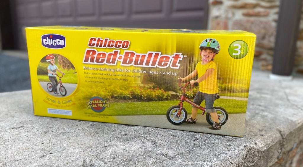 Chicco Red Bullet Balance Bike box