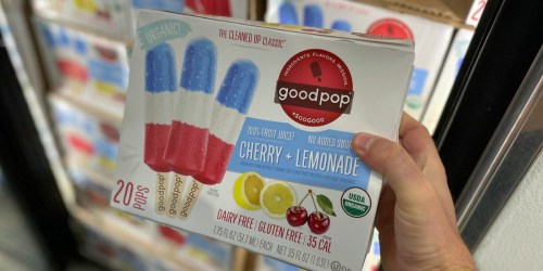 GoodPop’s Organic Red, White, & Blue Popsicles 20-Count Only $9.99 at Costco