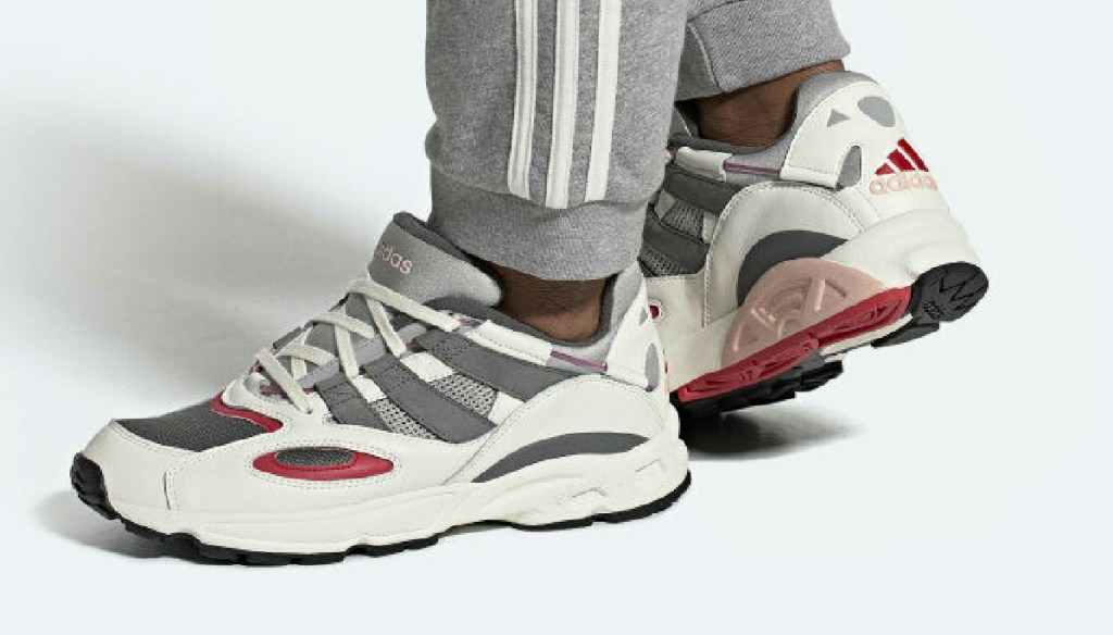 Man wearing Adidas Men's Originals LXCON 94 Shoes