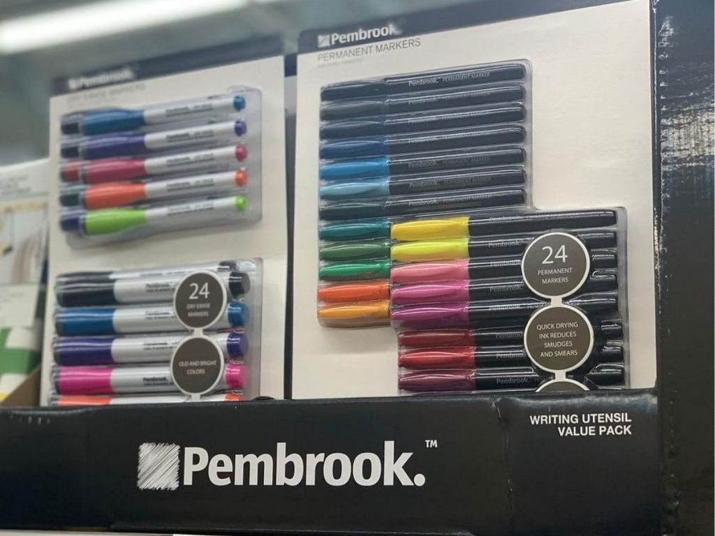 value pack with dry erase and permanent markers