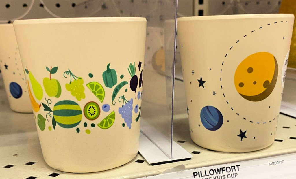 Pillowfort 10oz Bamboo and Melamine Kids Cups