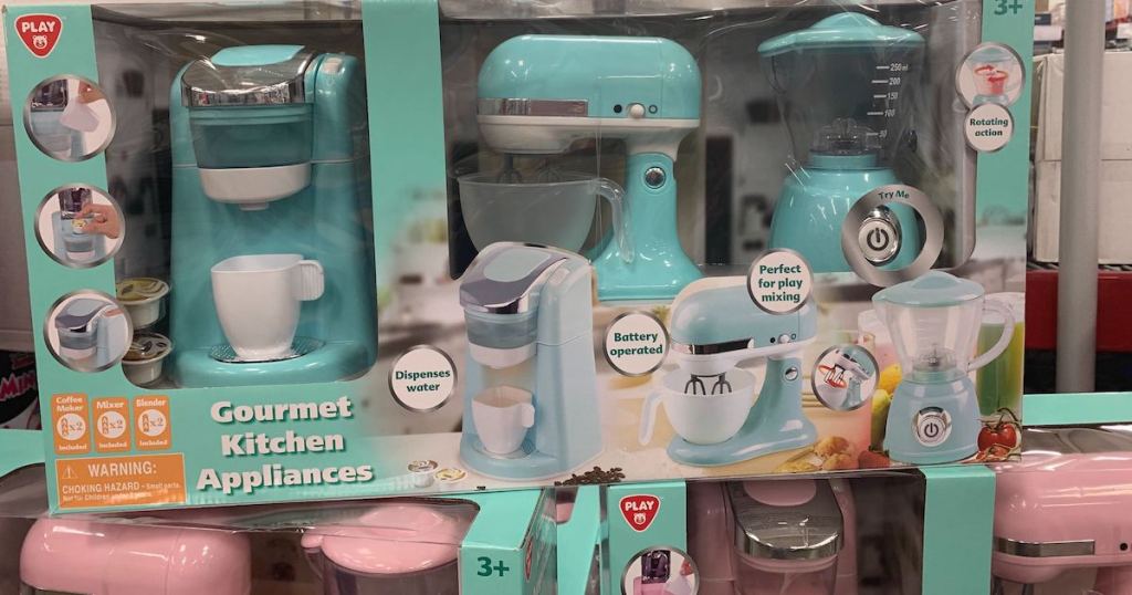 blue set of Playgo Gourmet Kitchen Appliance Set at sam's club