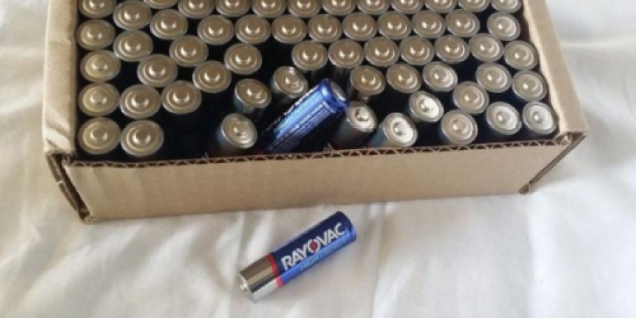 Rayovac AA & AAA Batteries 72-Pack Only $19.97 on Walmart.online (Reg. $40)