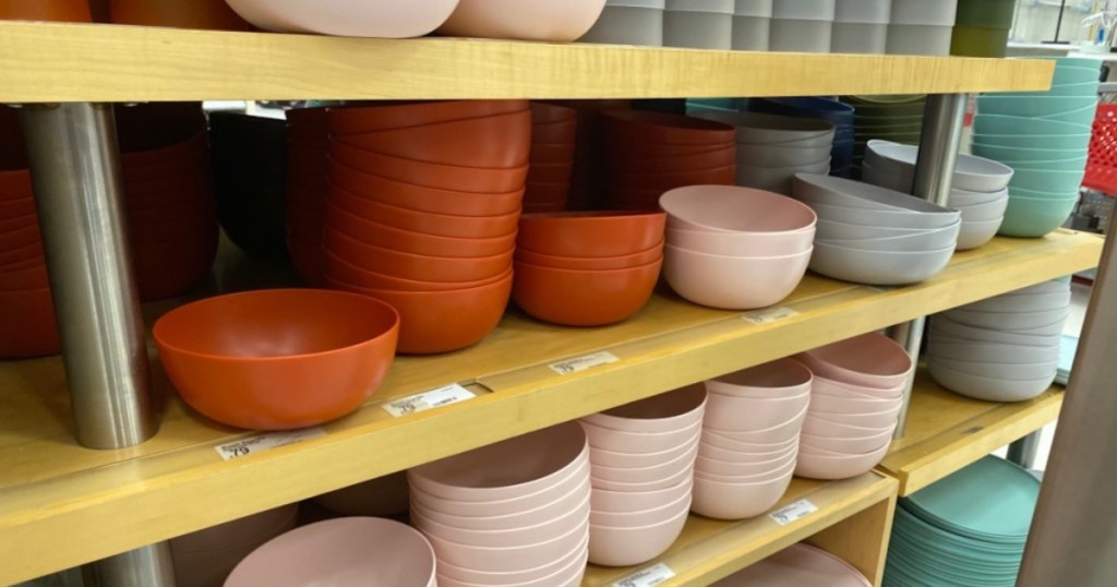 fall colored room essentials plastic bowls at target