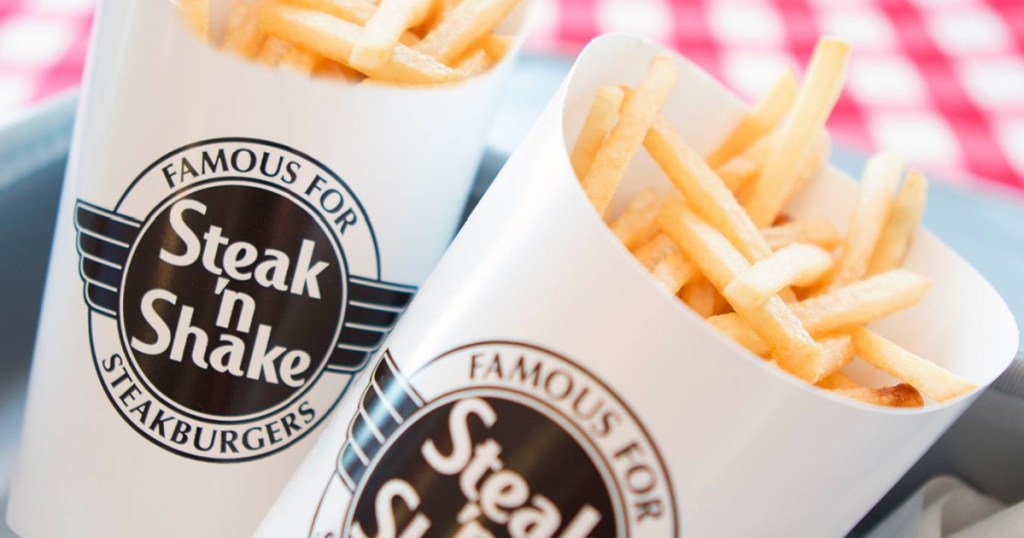 two boxes of steak and shake fries