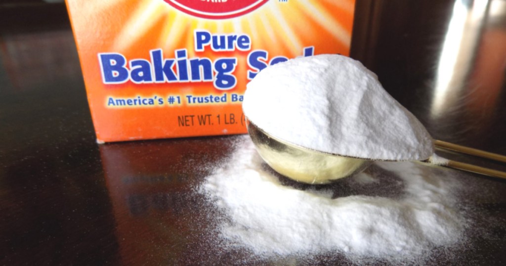 arm & hammer baking soda with cup of baking soda