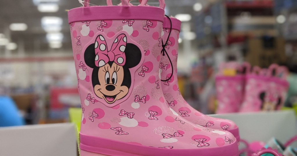 kids Minnie Mouse rain boots