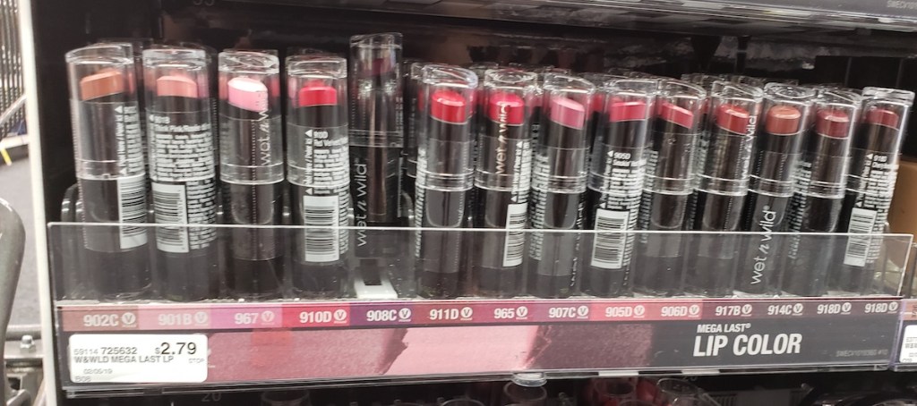 Wet n Wild Lipsticks at CVS