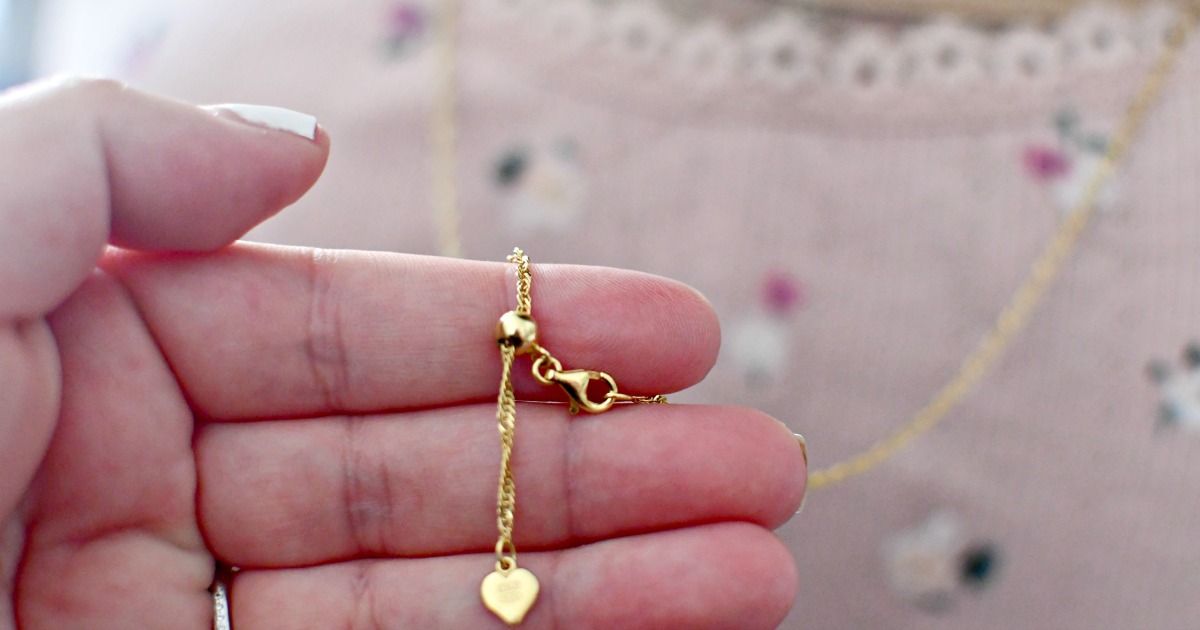 adjustable gold necklace