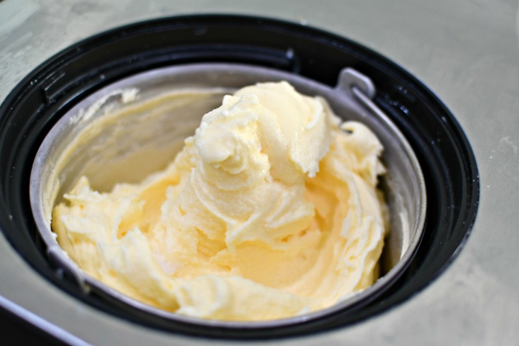 dole whip in an ice cream maker