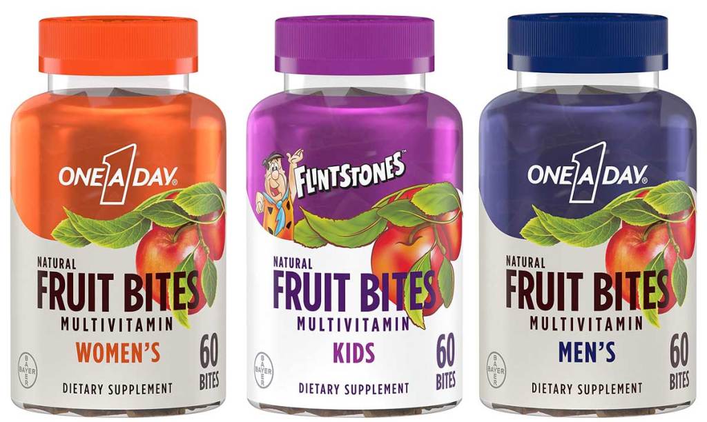 One A Day Fruit Bites women kids men