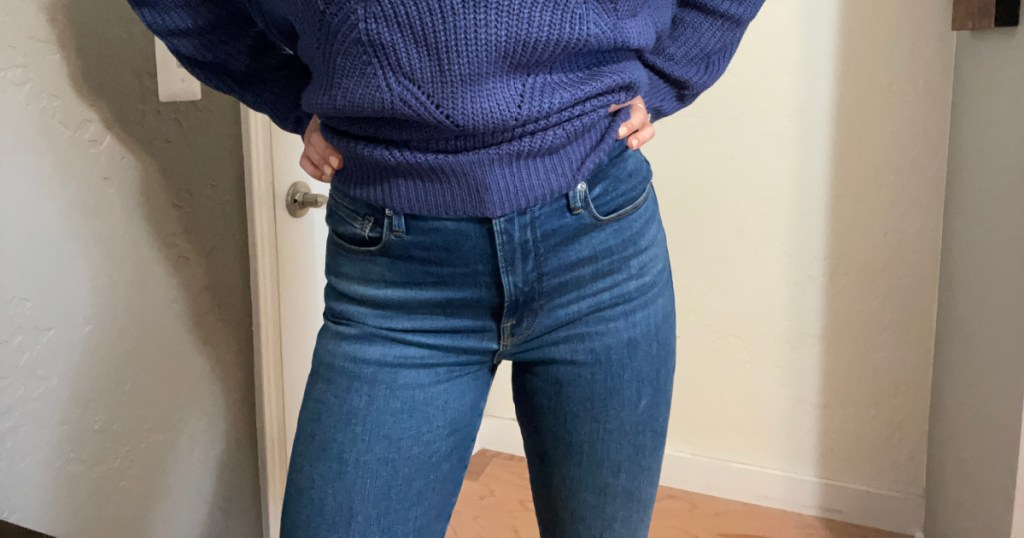 good american tummy control jeans 