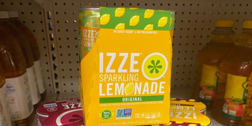 IZZE Sparkling Lemonade 4-Pack Only $2 at Target | In-Store & Online