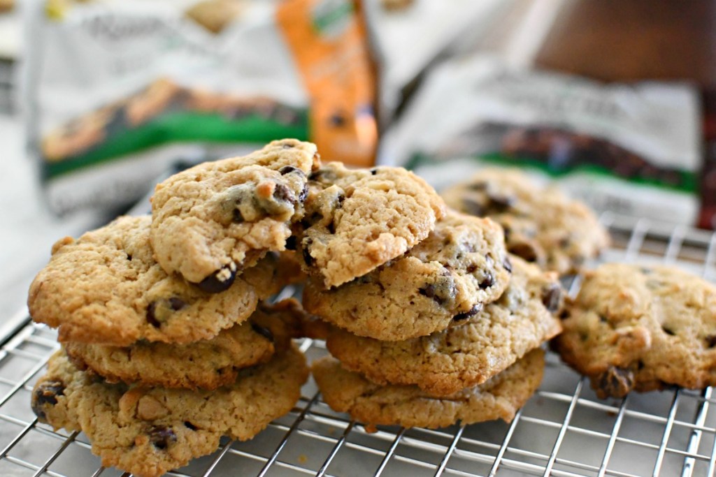 chocolate chips cookies ready to go into oven