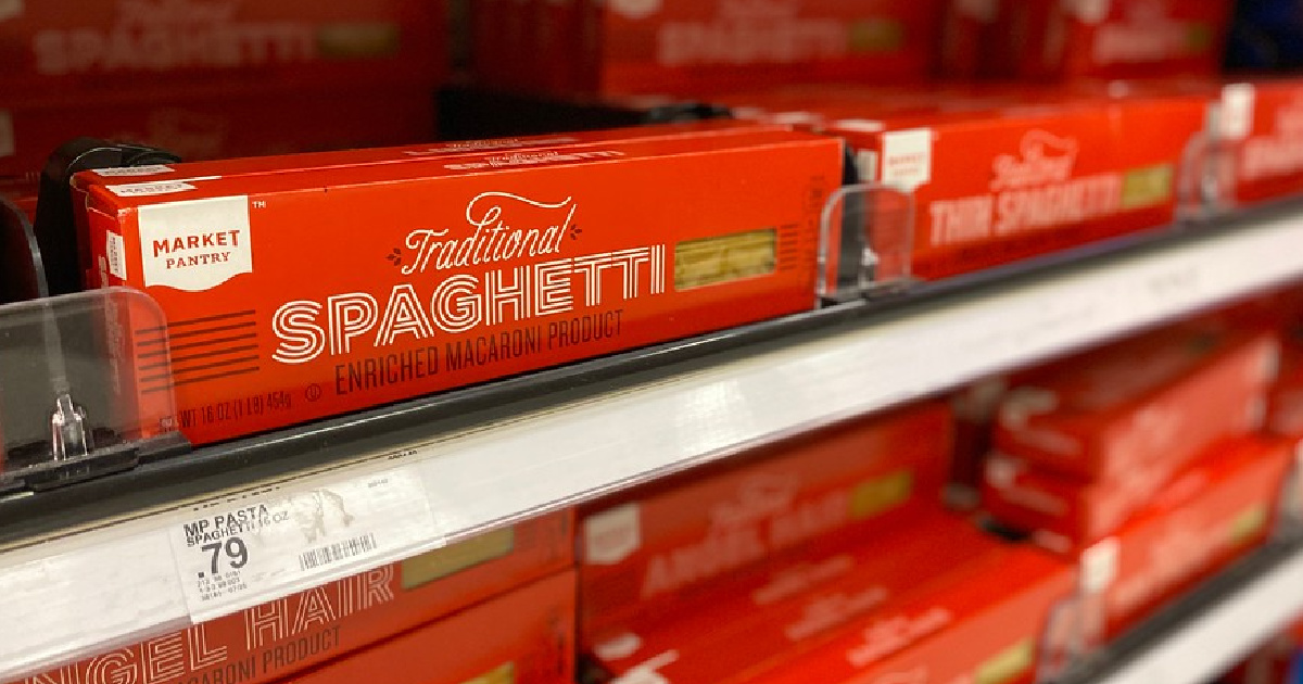 market pantry traditional spaghetti on shelves at target