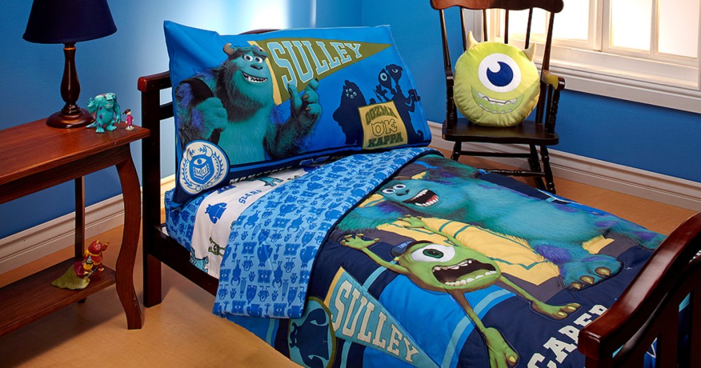 disney monsters university bedding set in kids room