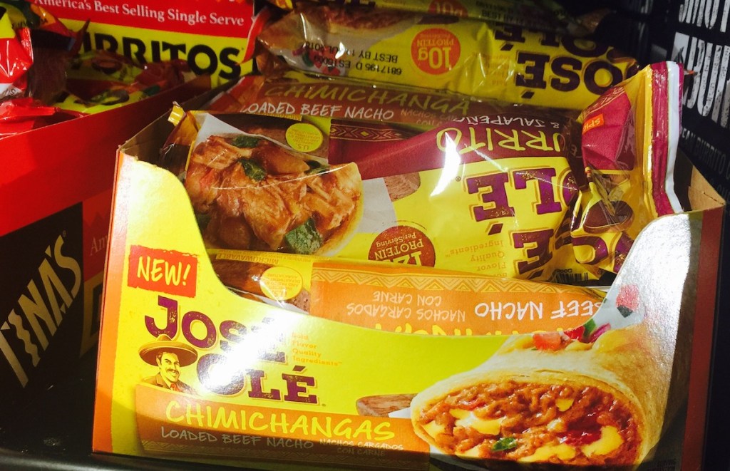 Jose Ole Chimichangas in freezer