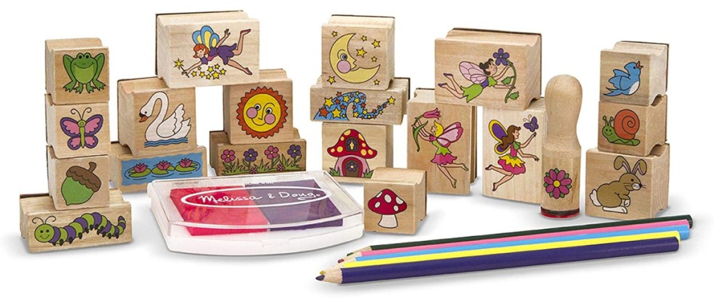 Melissa & Doug Fairy Garden Stamp-a-Scene Stamp Pad Set