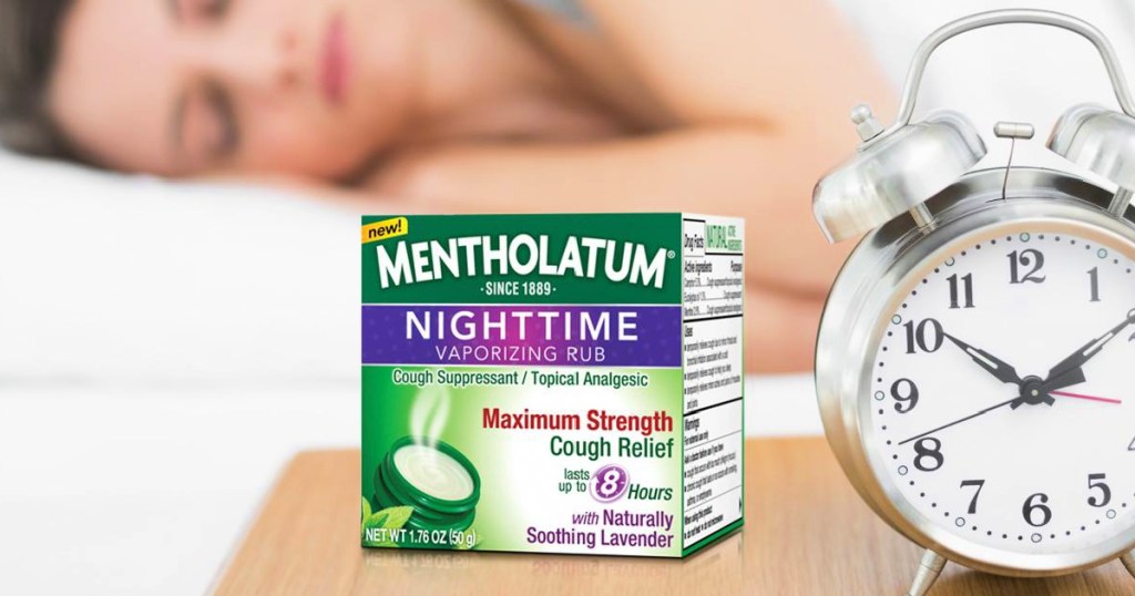 Mentholatum Nighttime Vaporizing Rub w/ soothing Lavender Essence