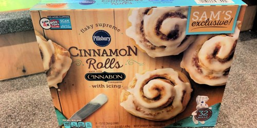 Huge Box of Pillsbury Cinnabon Cinnamon Rolls w/ Icing Just $6.78 at Sam’s Club