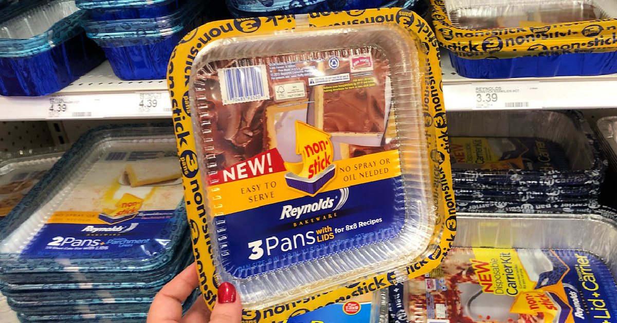 Reynolds Disposable Aluminum 8×8 Cake Pans with Lids