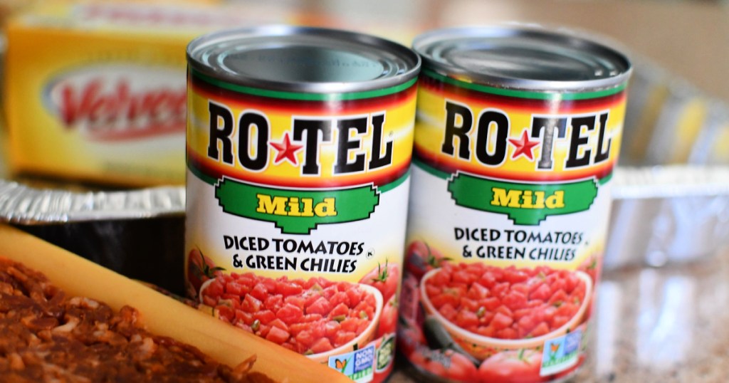 Rotel Mild Diced Tomatoes and green chilis