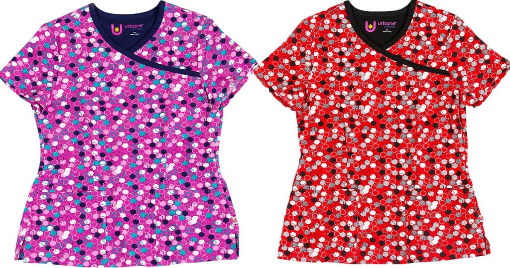 Scrub Tops in plus sizes