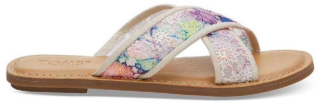 toms womens floral sandals 