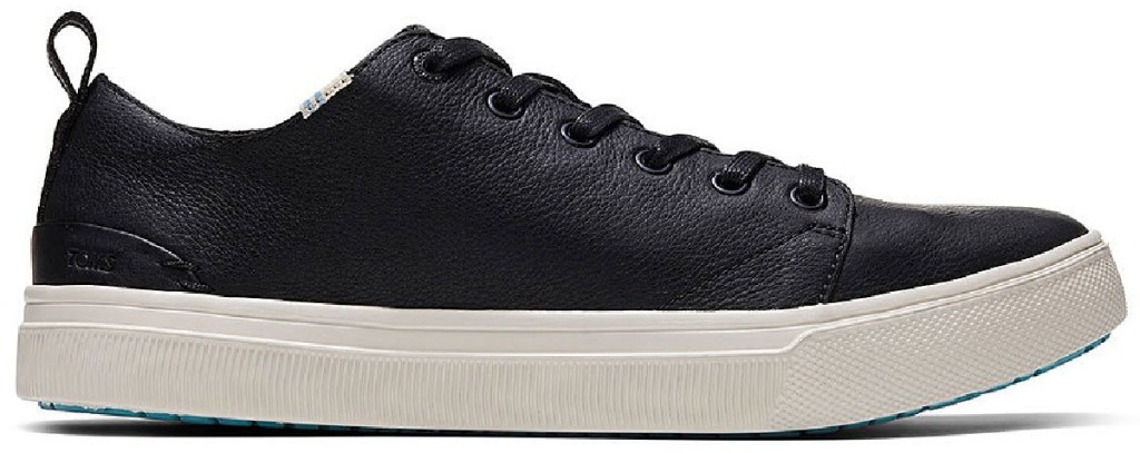 toms men's leather lace up sneaker