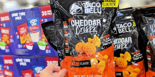 Taco Bell Cheddar Crisps Only $9.98 at Sam’s Club | Keto Friendly Snack