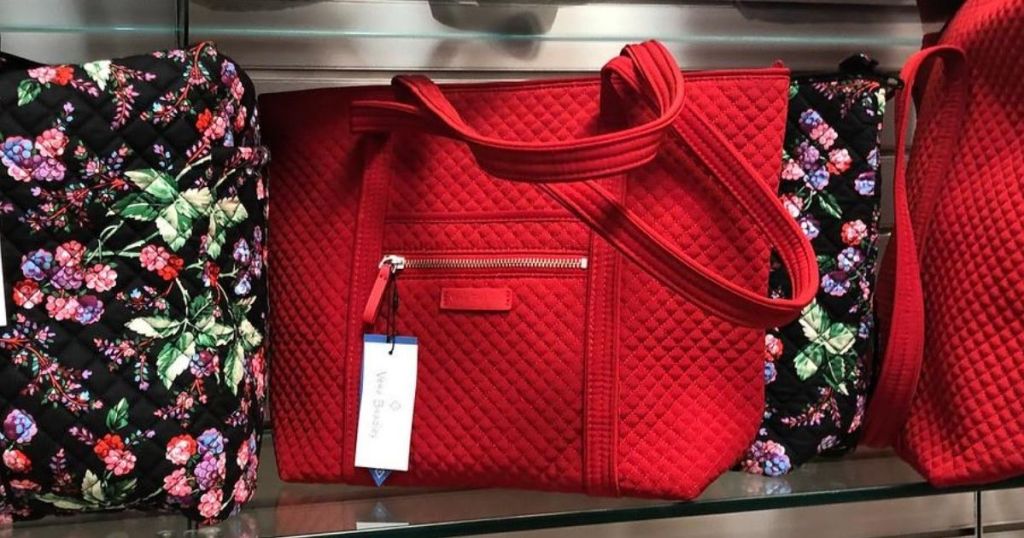 vera bradley bags on shelf