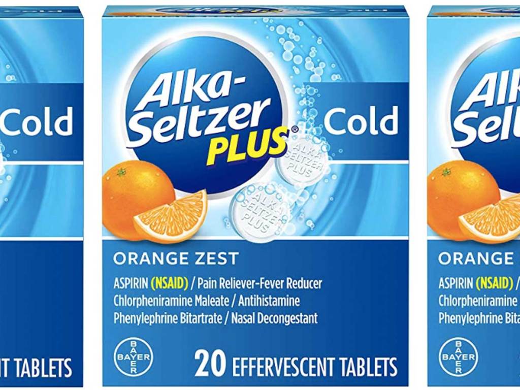 alka seltzer plus cold orange zest