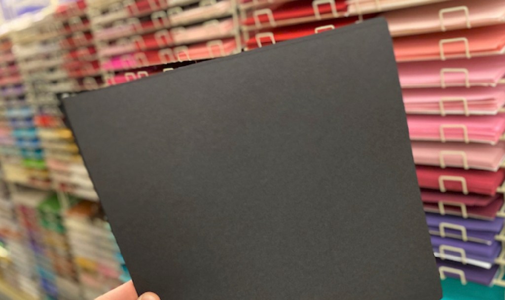 black cardstock hobby lobby