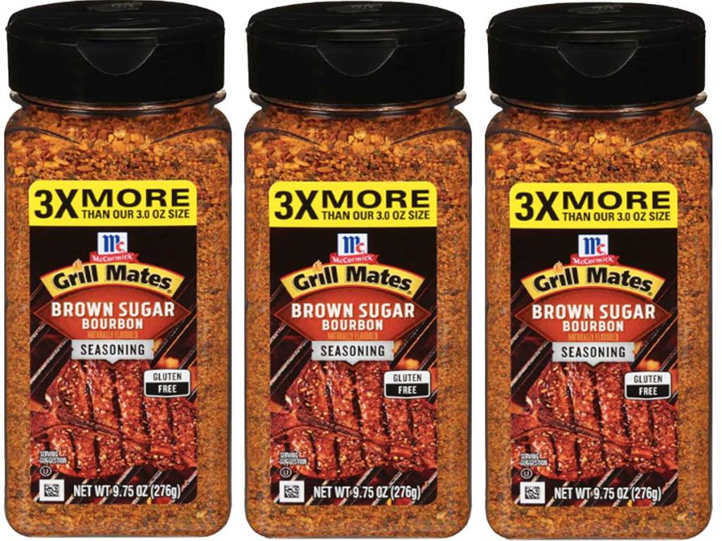 3 jars of mccormick grill mates seasoning