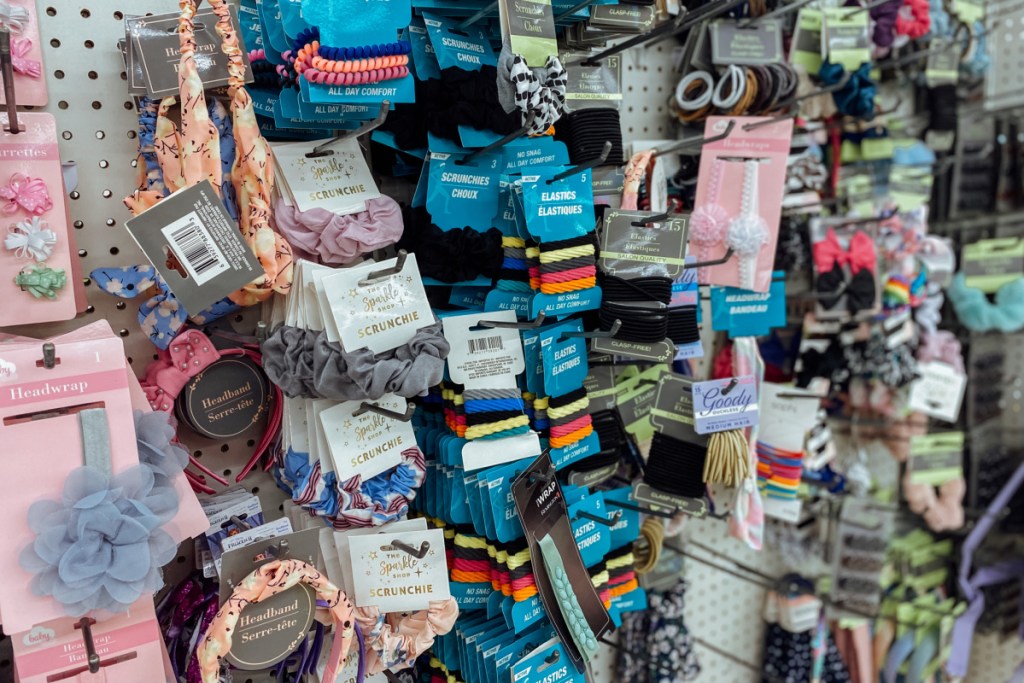 hair accessories at dollar tree