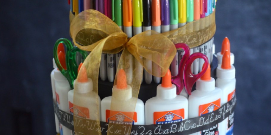 DIY School Supply Cake (Fun & Unique Teacher Gift Idea!)