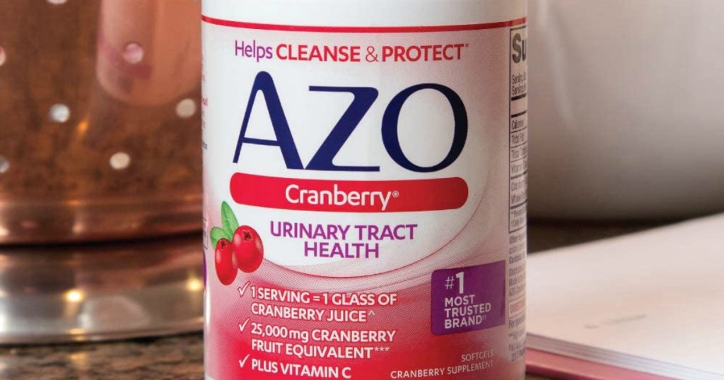 AZO cranberry softgels bottle