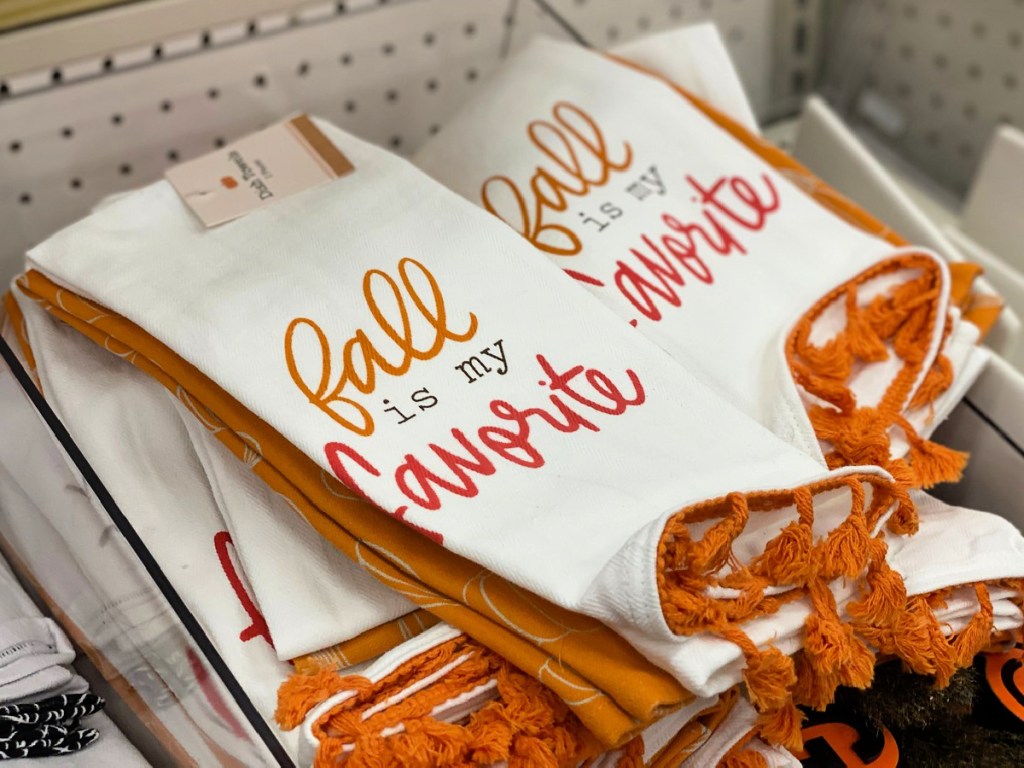 Fall is My Favorite Dish Towels at Target