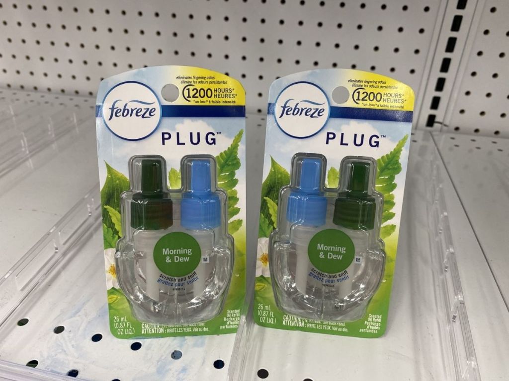 two air fresheners on shelf 