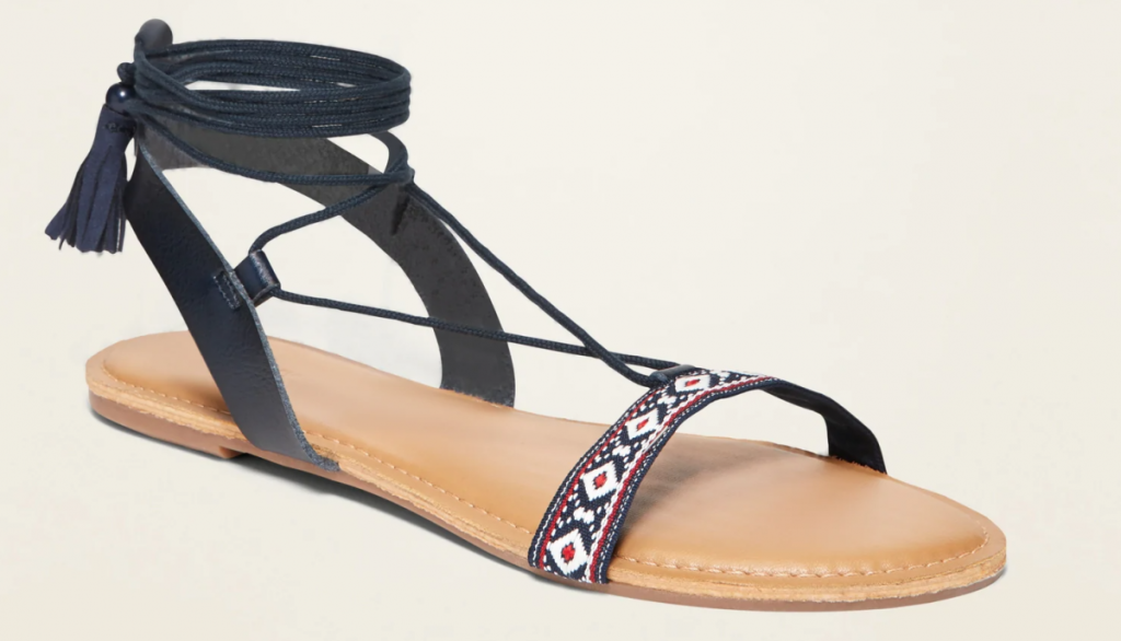 Old Navy ankle tie sandal