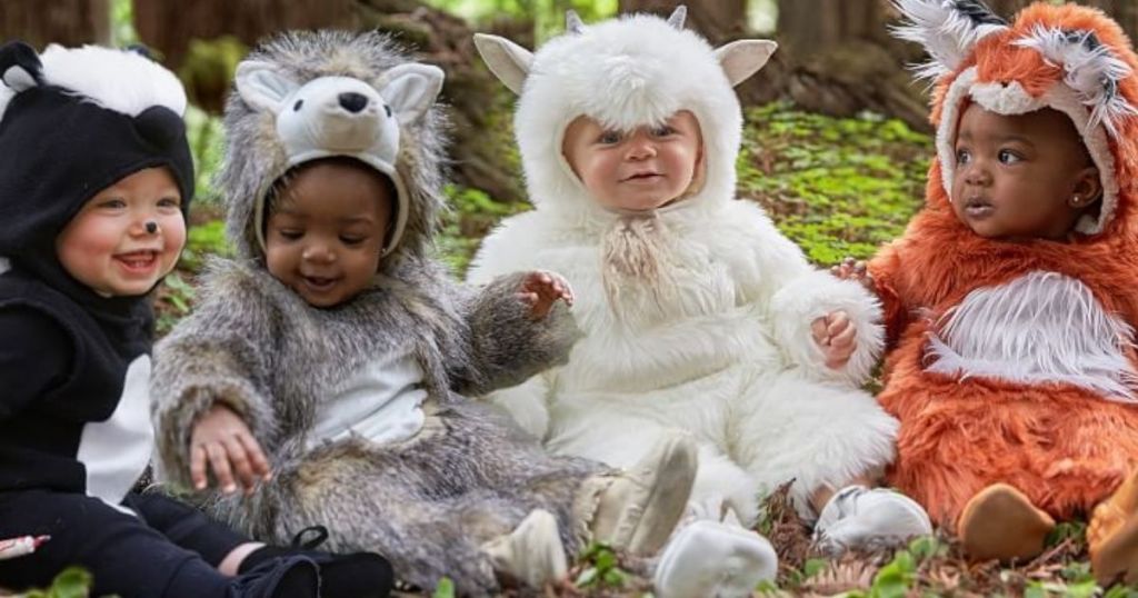 babies dressed as animals for halloween