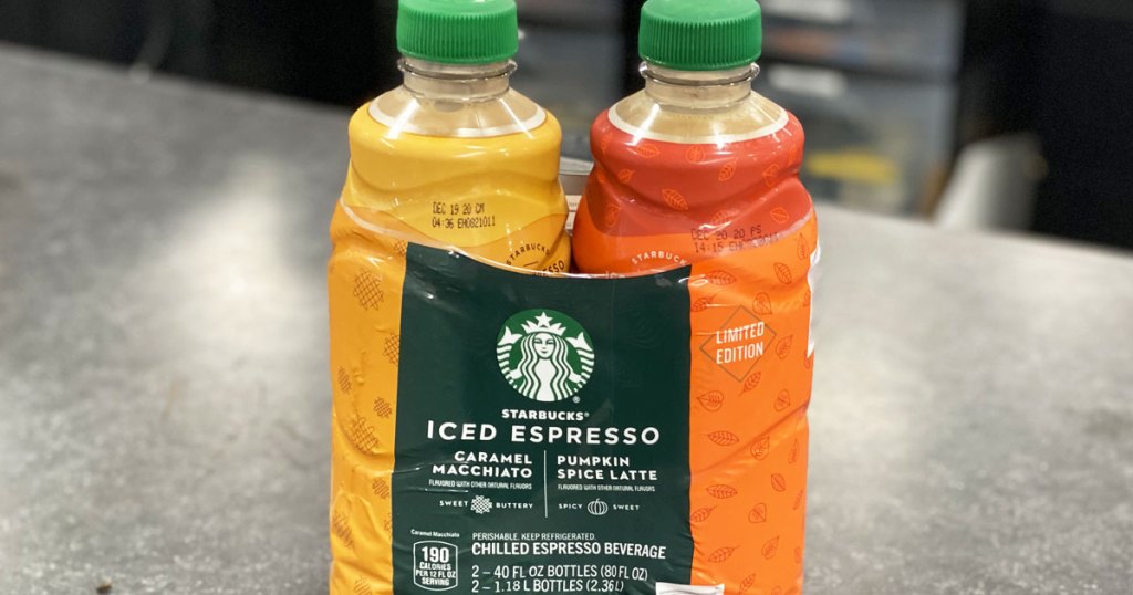 two pack of starbucks chilled espresso drinks