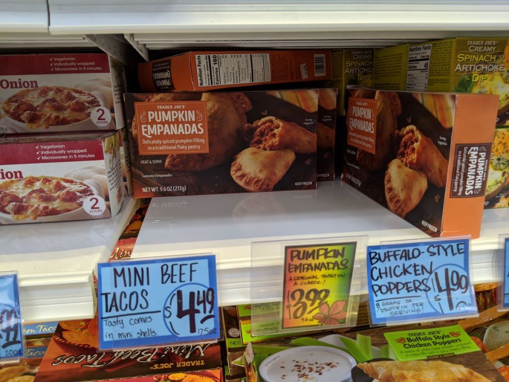 Trader Joe's Empanadas in the freezer