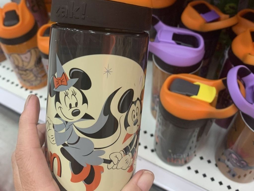 Zak! Mickey & Minnie Halloween Water Bottle 