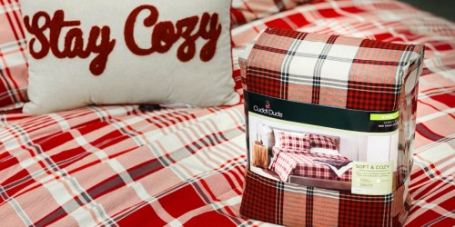 Over 45% Off Cuddl Duds Flannel Sheet Sets on Kohls.online | Includes Cozy Christmas Styles